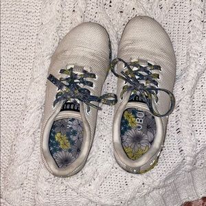 Used white Nobull’s with floral design